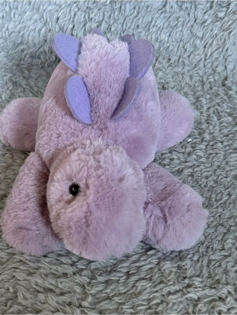 Aurora Flopsie Stegosaurus Dinosaur Plush 8” Purple Dino Stuffed Animal Soft Toy